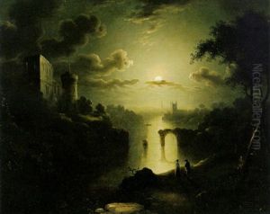 A Rhenish Landscape At Full Moon