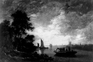 Ships On A Moonlit River