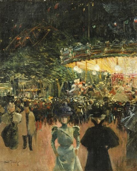 Fairground, Place Pigalle - view 1