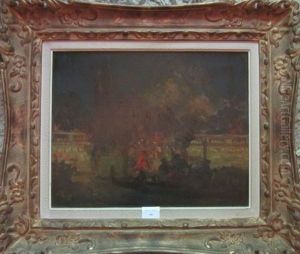 Gondoles A Venise by Louis Abel-Truchet