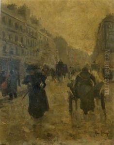 Les Boulevards Parisiens by Louis Abel-Truchet
