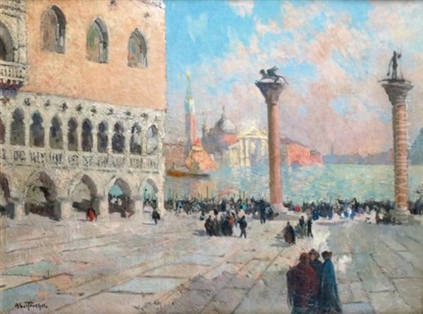 Venise, Rassemblement Sur La Piazzetta - view 1