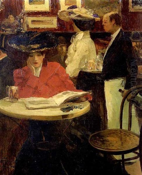 L'attente Au Cafe, Montmartre - view 1