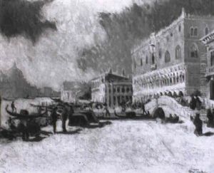 Venise, Le Palais Des Doges by Louis Abel-Truchet