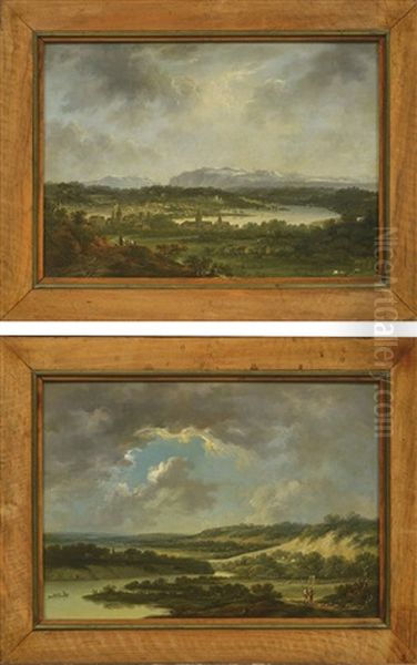 Blick Auf Zurich Flusslandschaft - view 1
