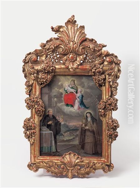 Adoration And Muystical Marriage Scene - view 1