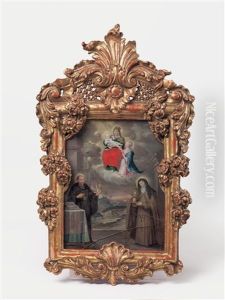 Adoration And Muystical Marriage Scene by Anna Barbara Abesch