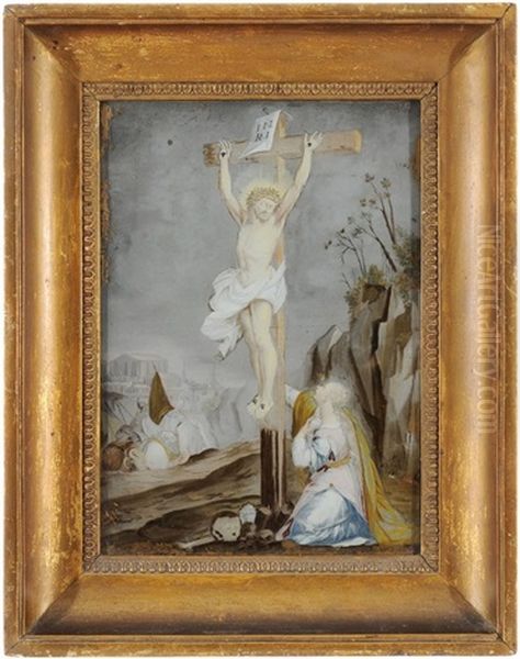 Vor Gewolktem Himmel Christus Am Kreuz - view 1