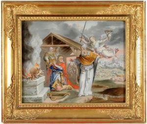 Konig Davids Brandopfer Auf Der Tenne Des Jebusiters Aravnas