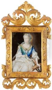 Hl. Katharina Von Alexandrien Mit Palmwedel, Schwert Und Geborstenem Rad by Anna Barbara Abesch