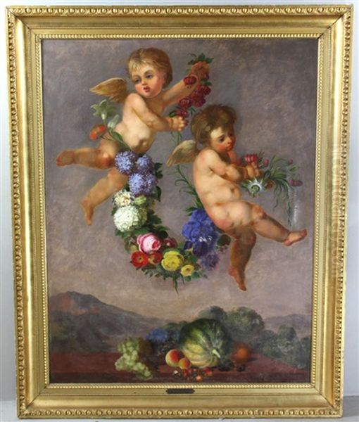 Cupids And Flower - view 1
