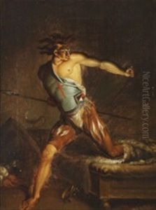 Richard Iii Ascend From His Bed Terrified By Nightmares by Nicolaj-Abraham Abilgaard