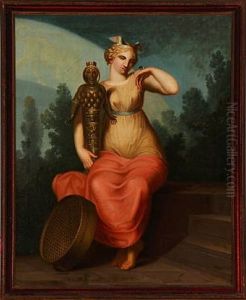 A Pair Of Allegories Of The Theology And The Philosopher (pair) by Nicolaj-Abraham Abilgaard