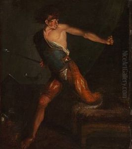 Richard Iii Awakes After A Nightmare Having Seen All The Killed People's Ghosts by Nicolaj-Abraham Abilgaard