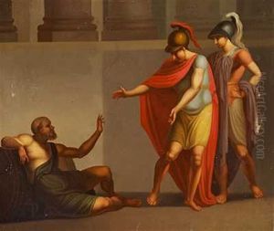 Alexander Den Store Og En Officer Hos Diogenes
