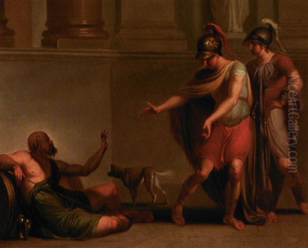 Alexander Den Store Og En Officer Hos Diogenes - view 1