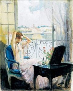 Jeune Femme A Sa Toilette Jeune Femme A Sa Toilette