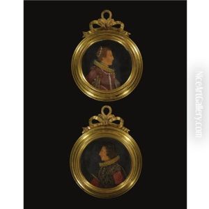 Portrait Reliefs (pair) by Antonio Abondio
