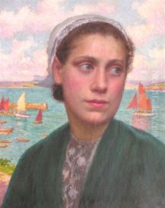 Femme De Douarnenez Devant Les Plomarc'h