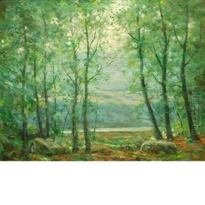 Gorge De Loup Near Cagnes, France by Lucien Abrams
