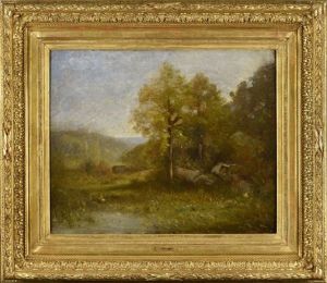 Bords De L'etang De Cernay, Vers 1865-1870 Bords De L'etang De Cernay, Vers 1865-1870