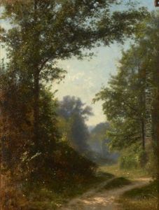 Chemin Debouchant Sur Une Clairiere by Jean Alexis Achard