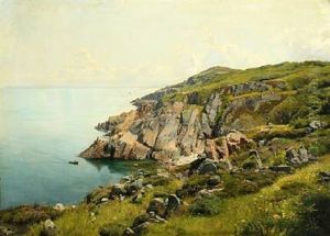 Coastal Scape From Sweden by Georg Nicolaj Achen