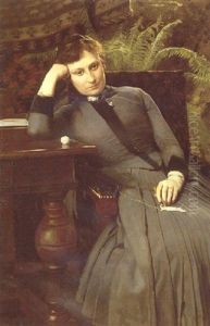 Portraet Af Kunstnerens Hustru Ane, Fodt Thiele by Georg Nicolaj Achen