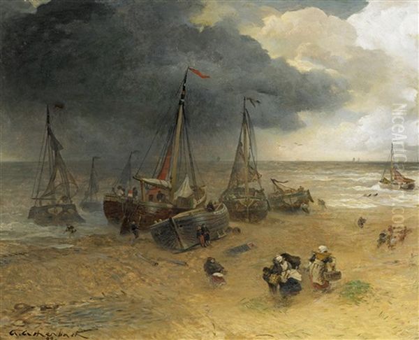 Aufziehendes Gewitter An Der Hollandischen Kuste - view 1
