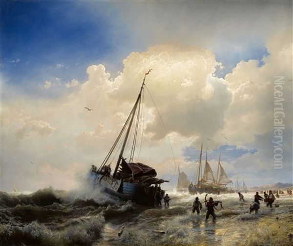 Segelschiffe Am Strand - view 1