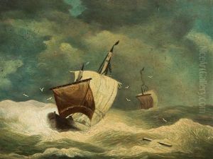 Small Seascape by Andreas Achenbach