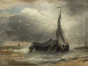 Stormy Seascape by Andreas Achenbach