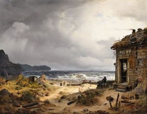 Nordic Coastal Landscape by Andreas Achenbach