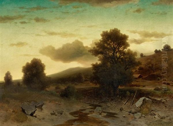 Landschaftsstudie Im Abendlicht - view 1