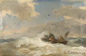 Auf Sturmischer See by Andreas Achenbach