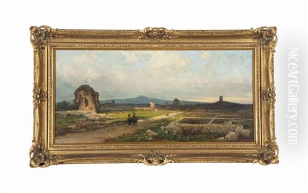 Ruins In An Italian Landscape - view 1