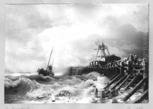 Stormy Sea by Andreas Achenbach