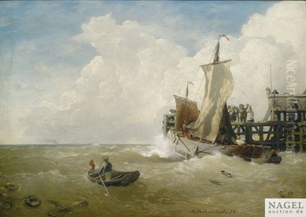 Fischerboot Am Anleger - view 1