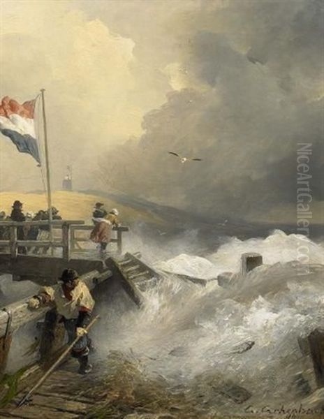 Sturm An Der Hollandischen Kuste - view 1