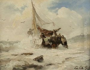 Departure In Stormy Sea