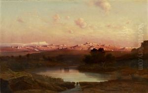 Sudliche Landschaft In Der Dammerung