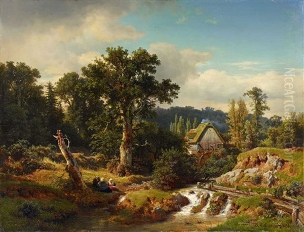 Landschaft Mit Wassermuhle - view 1