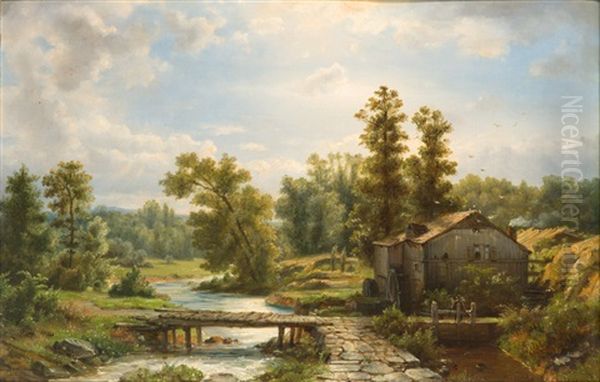 Landschaft Mit Wassermuhle - view 1