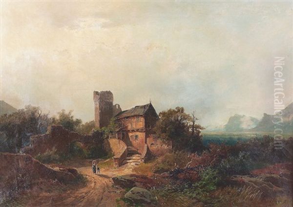 Ruinenlandschaft Mit Gehoft - view 1