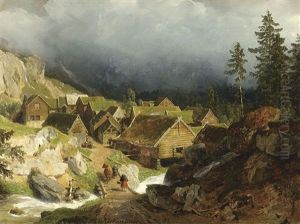 Dorf Im Gebirge