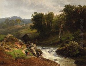 Muhlental Im Harz by Andreas Achenbach