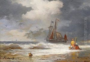 Krabbenfischer Am Strand