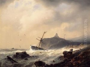 Seesturm by Andreas Achenbach