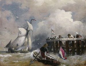 An Der Hollandischen Kuste by Andreas Achenbach
