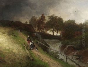 Westfalische Muhle Nahe Capenberg by Andreas Achenbach